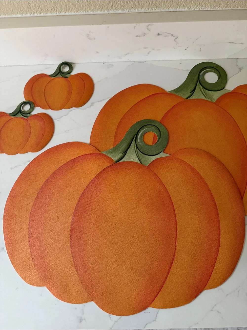 Pumpkin Placemats with Coasters Set of 2
